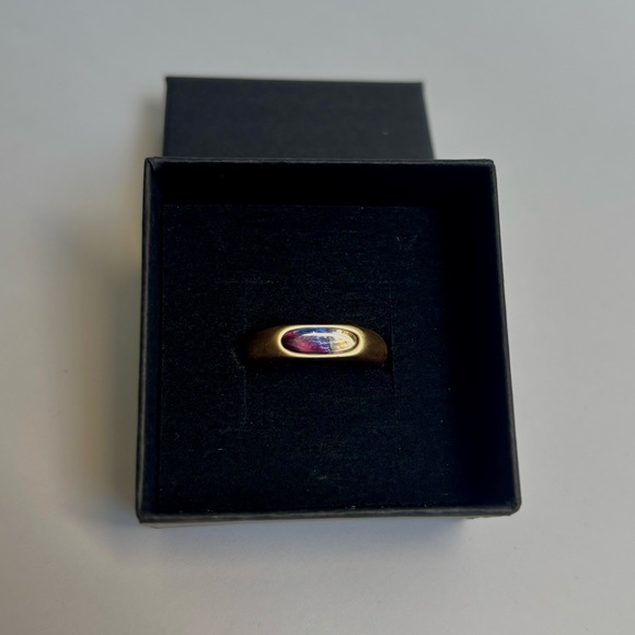 Multi-colored gold-tone ring - Picture 5 of 6